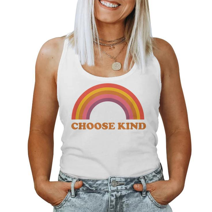 Choose Kind Retro Rainbow Choose Kind Women Tank Top