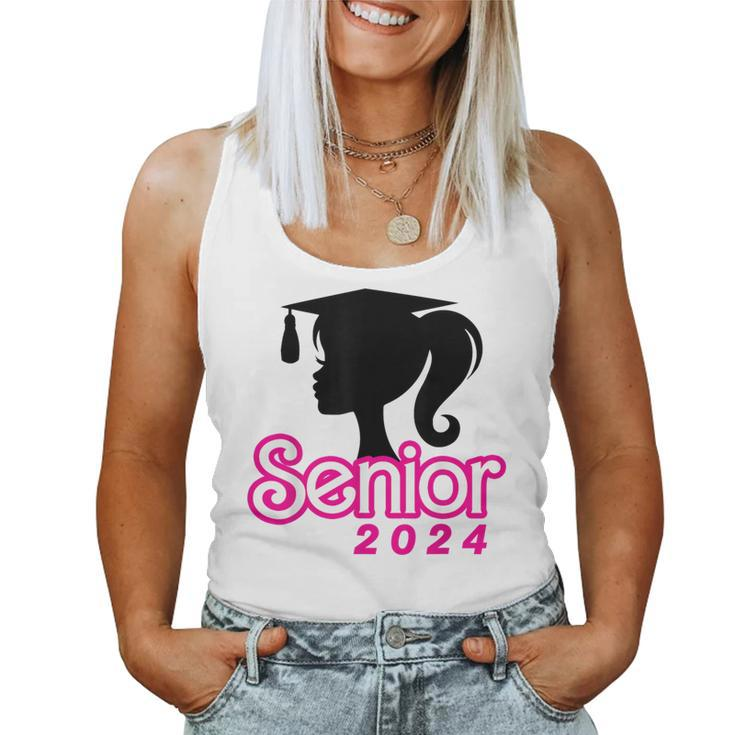 Class Of 2024 Senior Pink  Seniors 2024 Girls Women Tank Top