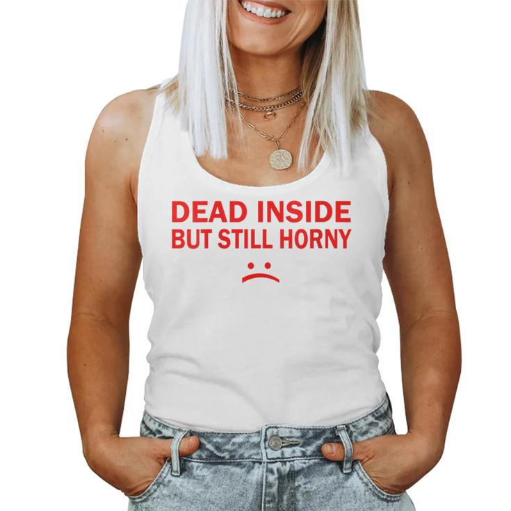 Couples Xmas Husband And Wife Dead Inside But Still Horny Women Tank Top