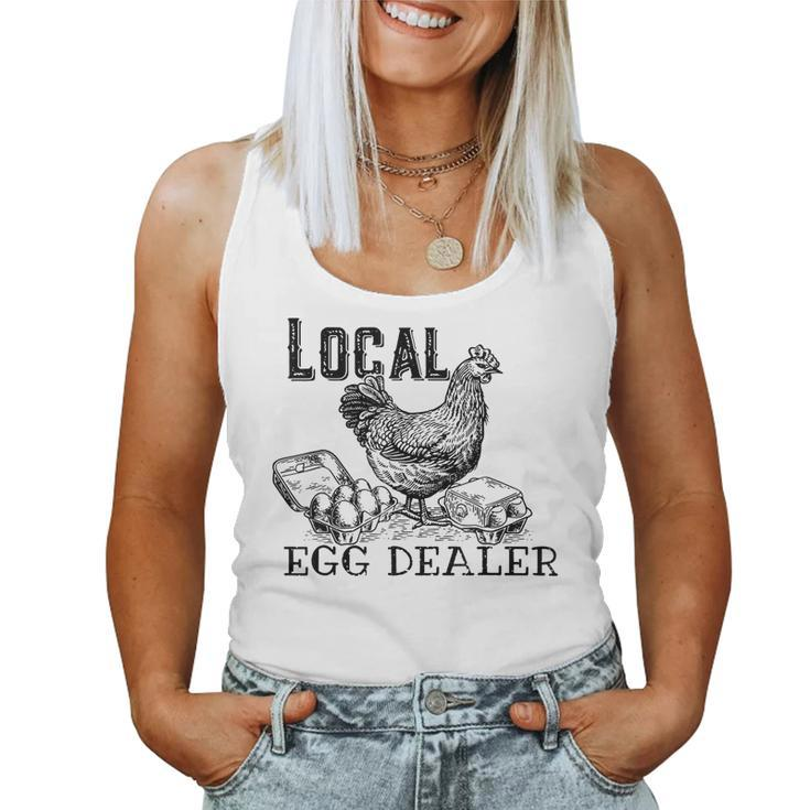 Chicken Farmer Support Local Egg Dealer Egg Supplier Women Tank Top