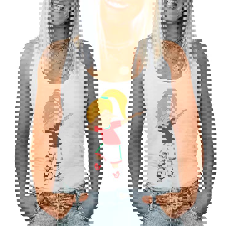 Dabbing Soccer Soccer Dab Girl Women Tank Top