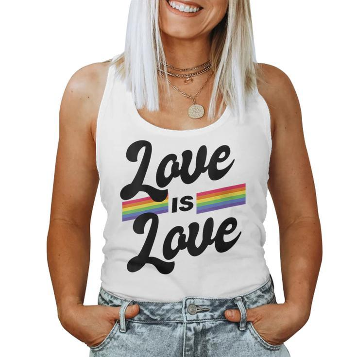 Gay Pride Lgbt Love Is Love Lgbt Gay Lesbian Pride Women Tank Top