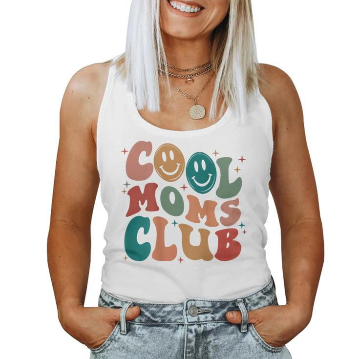 Groovy Mama Cool Moms Club Funny Women Cool Mom On Back  Women Tank Top Weekend Graphic