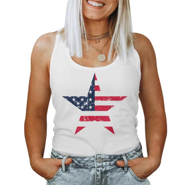 Happy 4Th Of July Usa American Flag Star Men Women Usa Women Tank Top