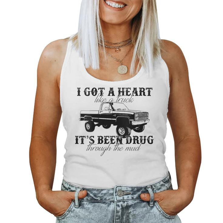 I Got A Heart Like A Truck Country Music Women Tank Top