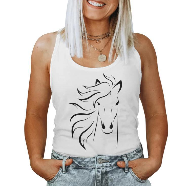 Just A Girl Who Loves Horses T Horse Racing Riding Women Tank Top