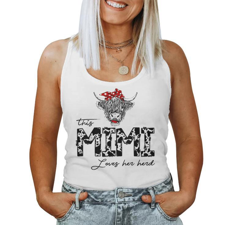 This Mimi Loves Her Herd Cowgirl Mother's Day Girls Women Tank Top