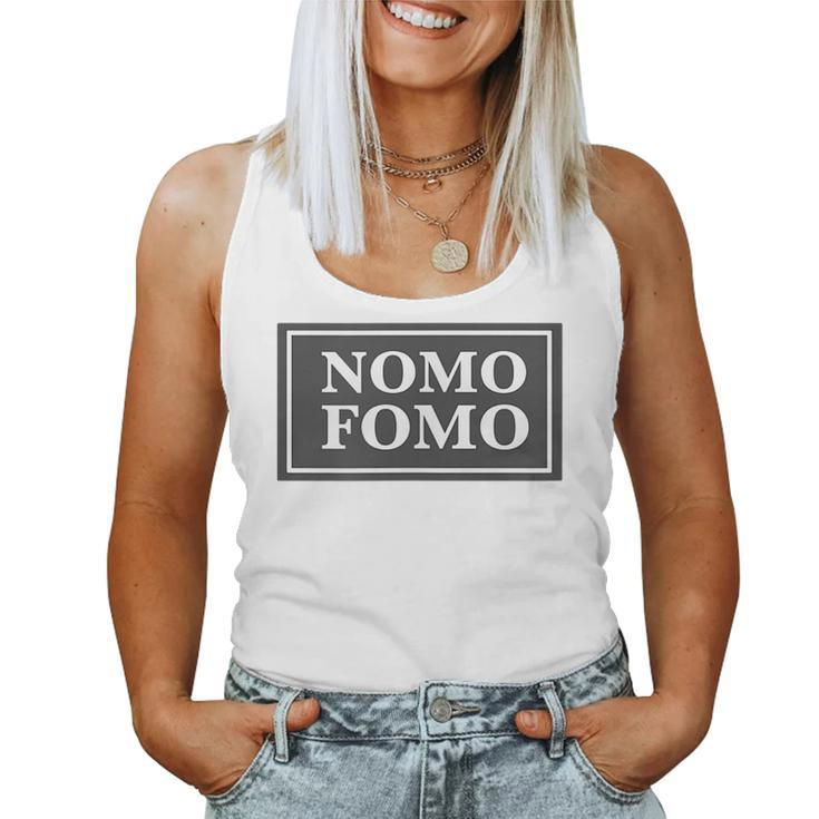 Nomo Fomo - No More Fear Of Missing Out Classic Style Women Tank Top Basic Casual Daily Weekend Graphic