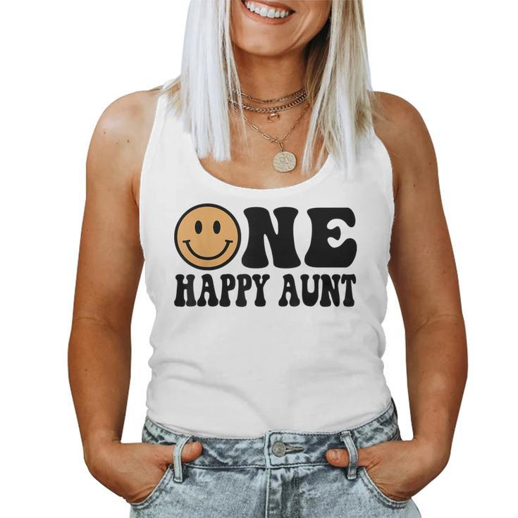 One Happy Dude 1St Birthday One Cool Aunt Family Matching Women Tank Top