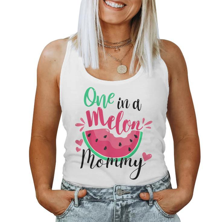 One In A Melon Mommy Summer Birthday Party Matching Family Women Tank Top