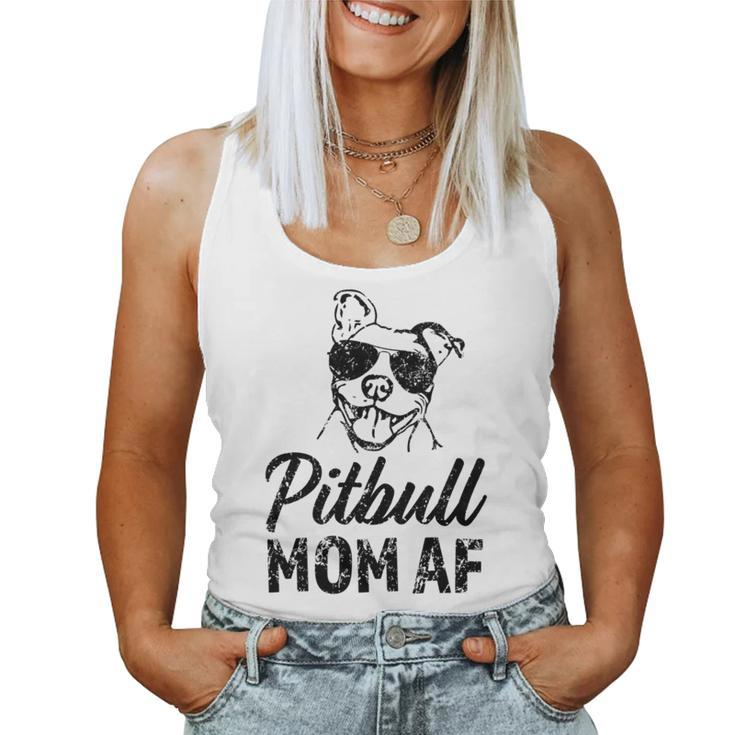 Pitbull Mom Af Women's Pit Bull Dog Mama Women Tank Top