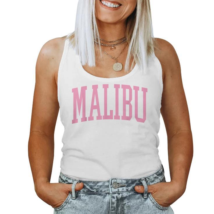 Preppy Varsity Pink Malibu California Women N Girl Women Tank Top