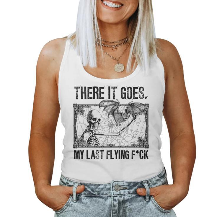 There It Goes My Last Flying F Sarcastic Happy Halloween Women Tank Top