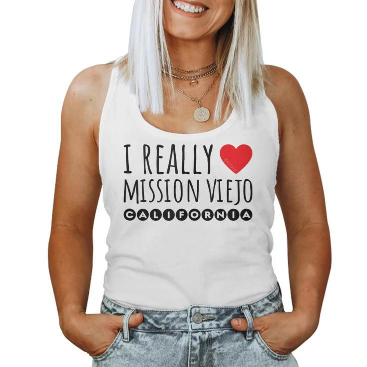I Really Love Heart Mission Viejo California Women Tank Top