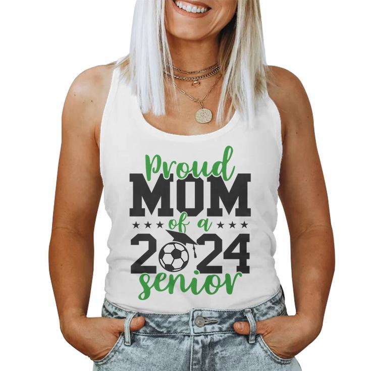 Senior Mom 2024 Soccer Senior 2024 Class Of 2024 For Mom Women Tank Top