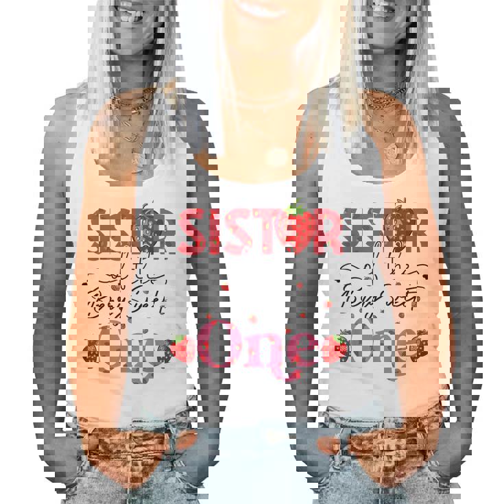 Sister Of The Berry Sweet Birthday Sweet Strawberry Women Tank Top