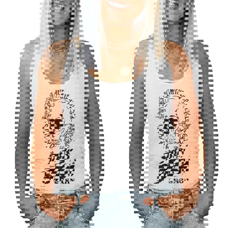 Skull Move Over Hot Girl Summer It's Spooky-Bitch Season Women Tank Top