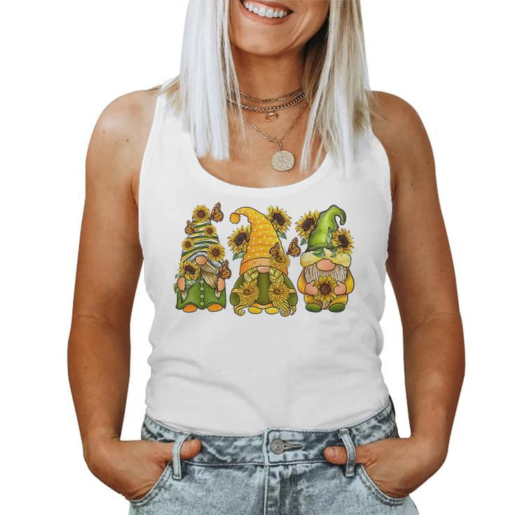 Sunflower Gnome Funny Hippie Gnome Women Men Kid Women Tank Top Basic Casual Daily Weekend Graphic