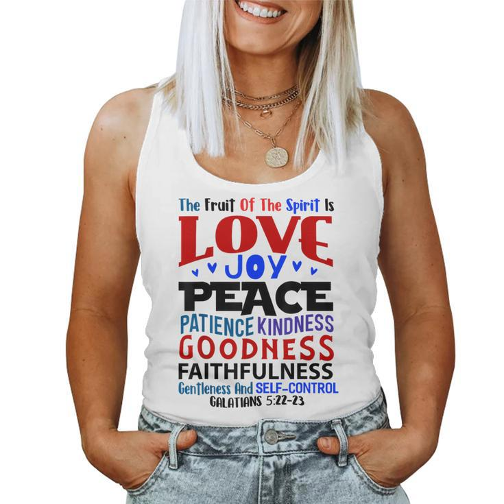 The Fruit Of The Spirit  Christian T  Bible Verse  Women Tank Top Basic Casual Daily Weekend Graphic