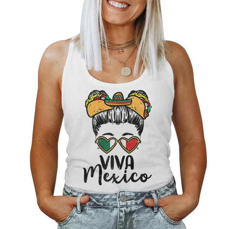 Viva Mexico Girl Cinco De Mayo Mexican Independence Women Tank Top