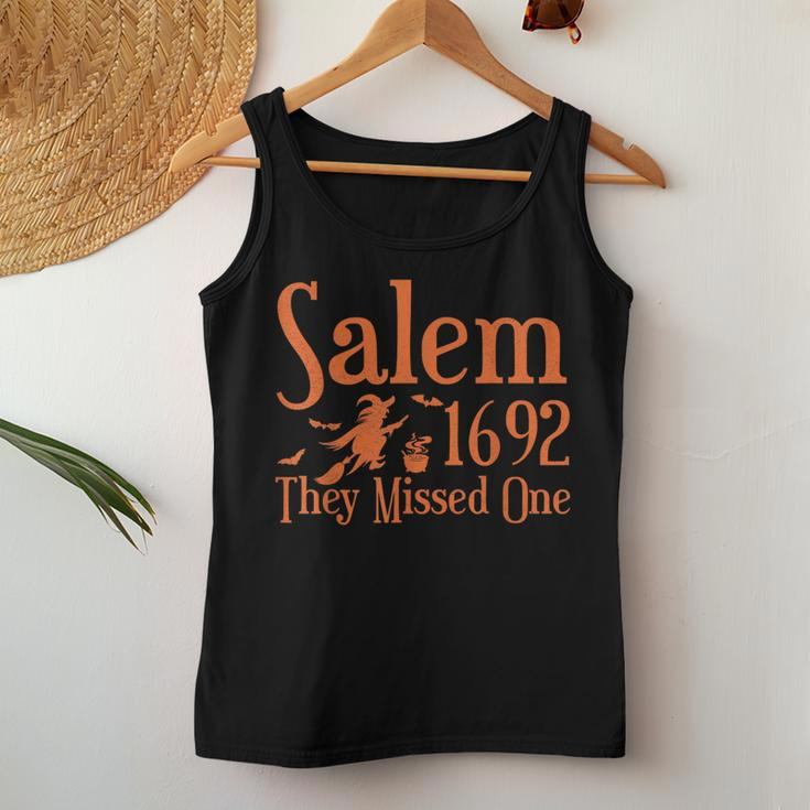 1692 They Missed One Salem Halloween Distressed Women Tank Top Personalized Gifts