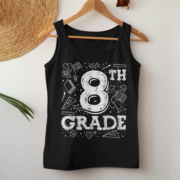 1St Day Of Eighth Grade Matching Back To School Women Tank Top Unique Gifts