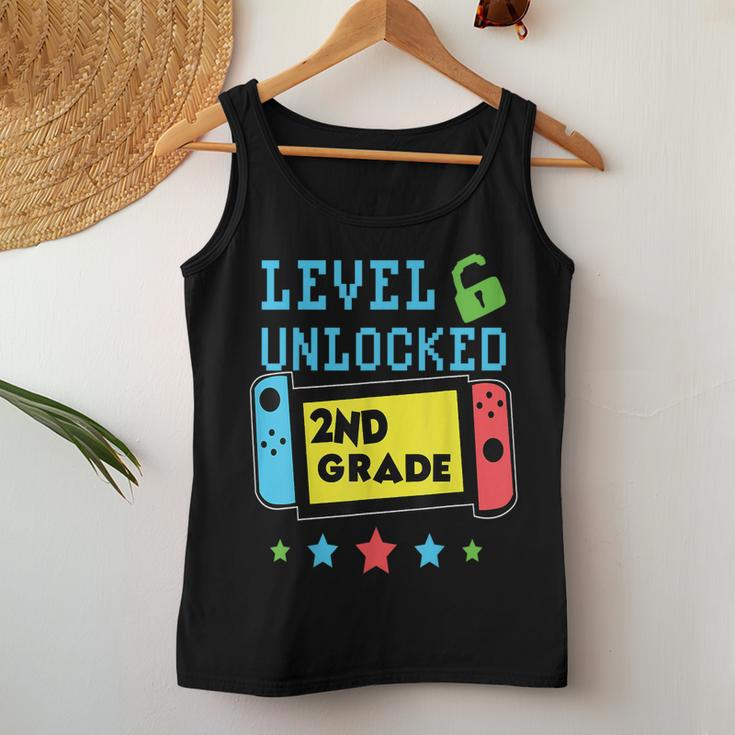 2Nd Grade Level Unlocked Gamer First Day Of School Boys Women Tank Top Funny Gifts