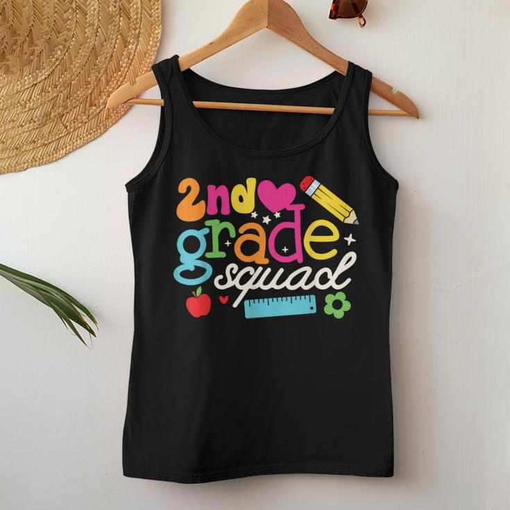 2Nd Second Grade Squad Back To School Teachers Student Women Tank Top Funny Gifts