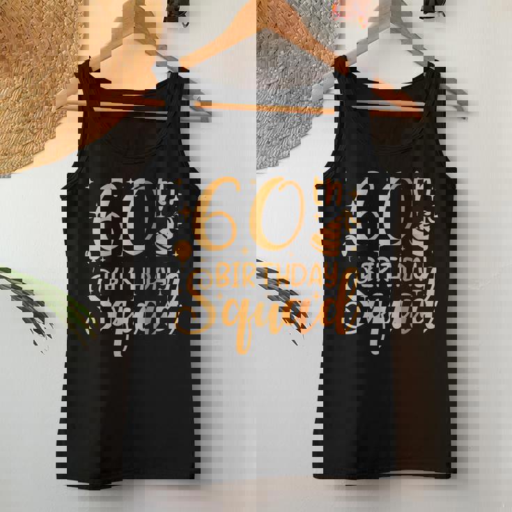 60 Birthday 60 Party Crew Squad 60Th Bday Group Birthday Women Tank Top Funny Gifts