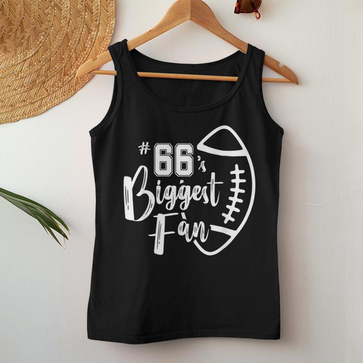 66'S Biggest Fan Football Mom Dad Brother Sister Women Tank Top Unique Gifts