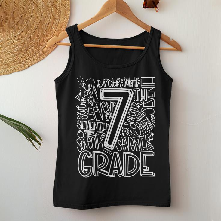 7Th Grade Typography Team Seventh Grade Back To School Women Tank Top Unique Gifts