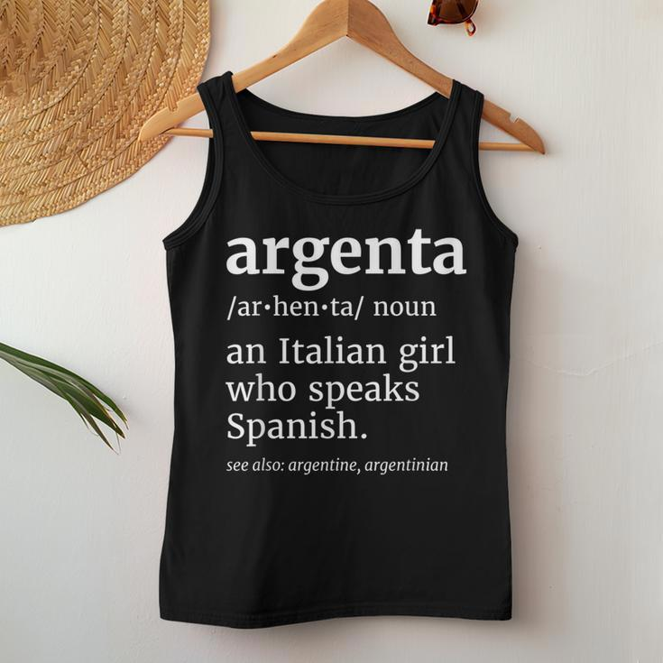 Argentinian Girl Argentine Argenta Wife Argentina Women Tank Top Unique Gifts