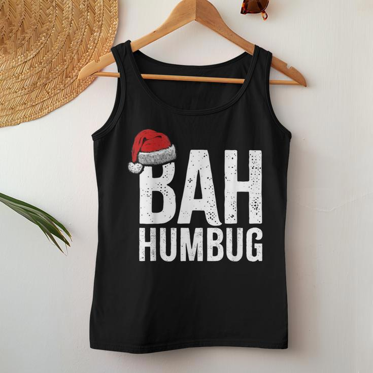 Bah Humbug Sarcastic Anti Christmas Holidays Haters Women Tank Top Funny Gifts