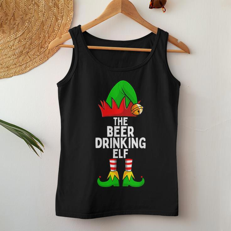 Beer Drinking Elf Matching Family Christmas Women Tank Top Funny Gifts