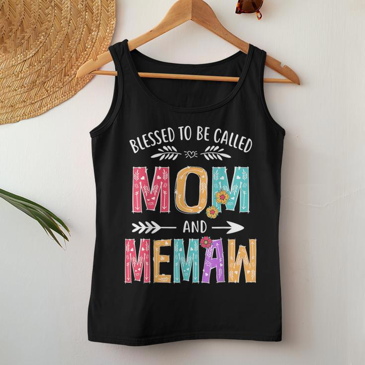 Blessed To Be Called Mom And Memaw Grandma Women Tank Top Unique Gifts