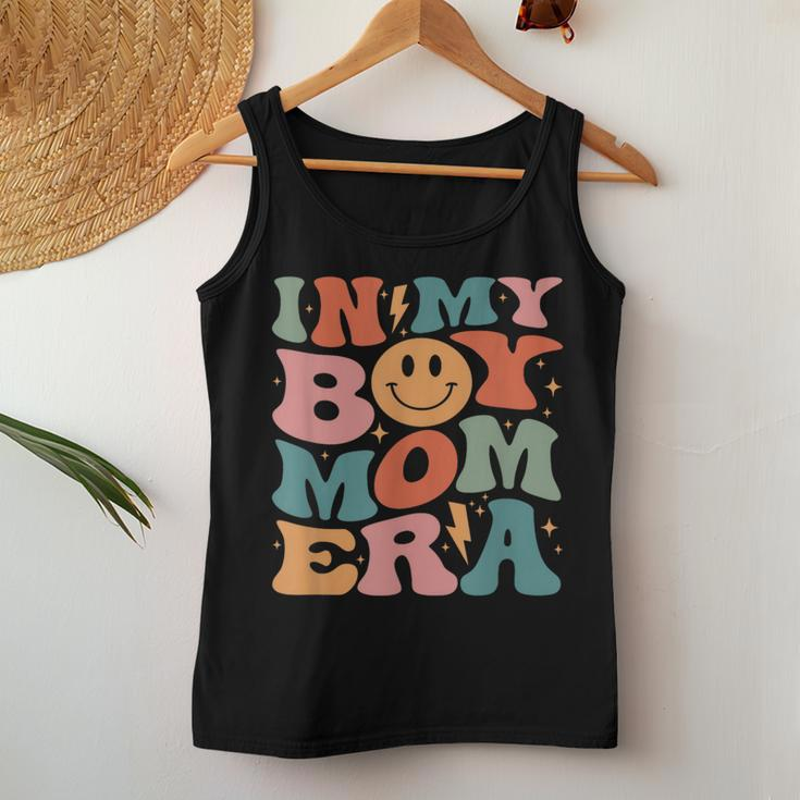 In My Boy Mom Era Groovy Mom Of Boys Gifts Funny Mothers Day Women Tank Top Unique Gifts