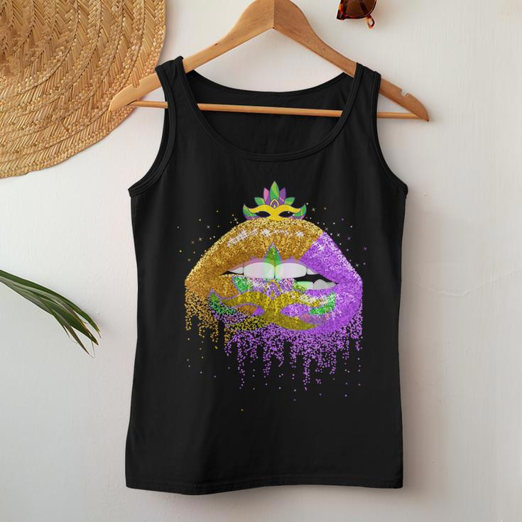 Carnival Party Costume Masquerade Lips Mardi Gras Women Tank Top Funny Gifts