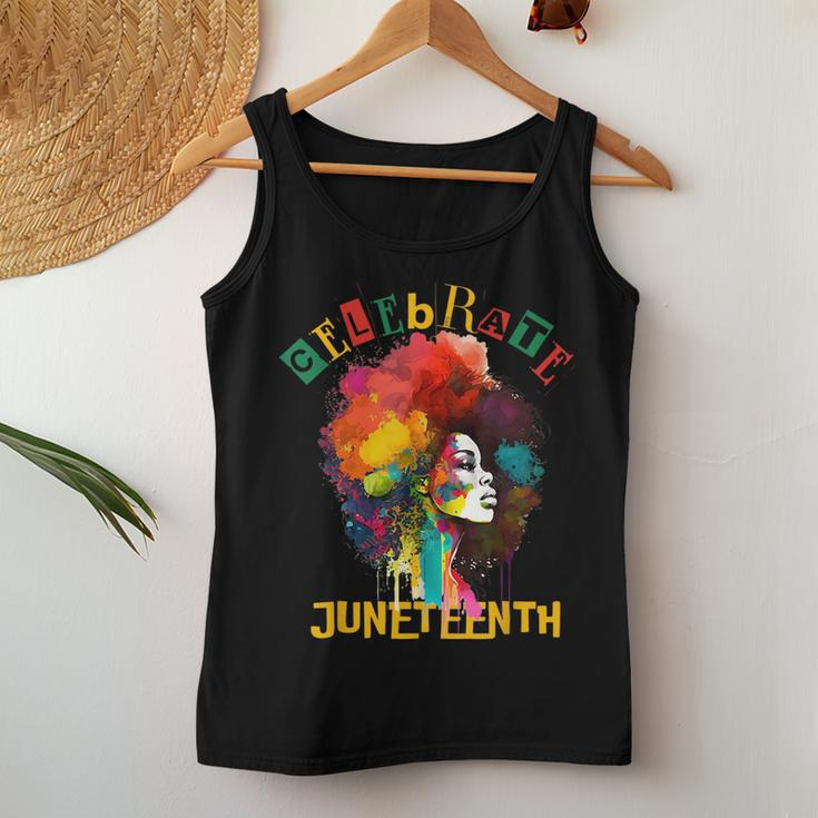 Celebrate Junenth Women African Black History Month Women Tank Top Basic Casual Daily Weekend Graphic Funny Gifts