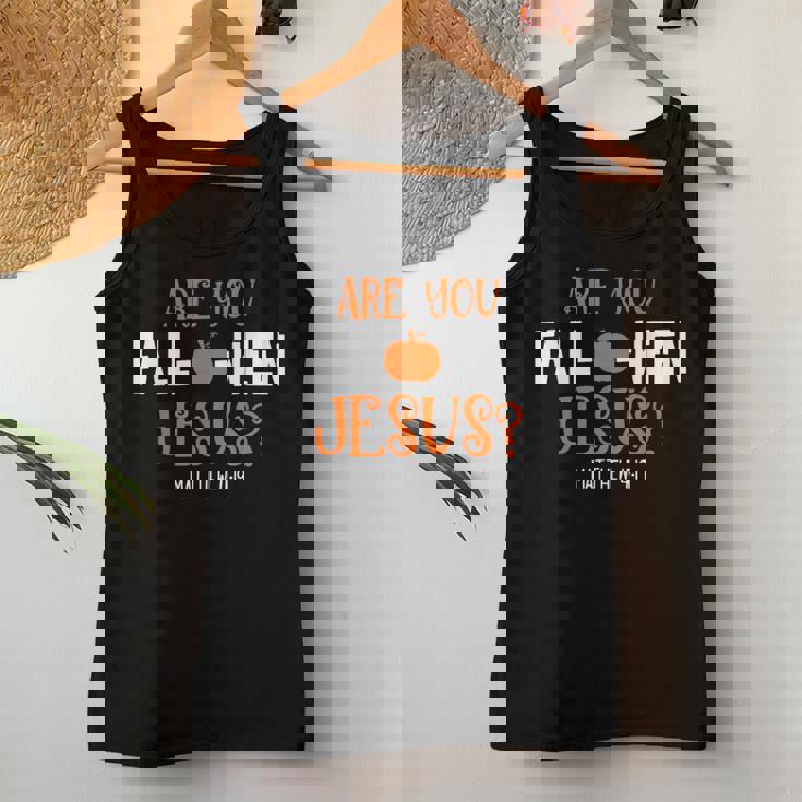 Christian Pumpkin Lover Are You Falloween Jesus Halloween Halloween Women Tank Top Unique Gifts