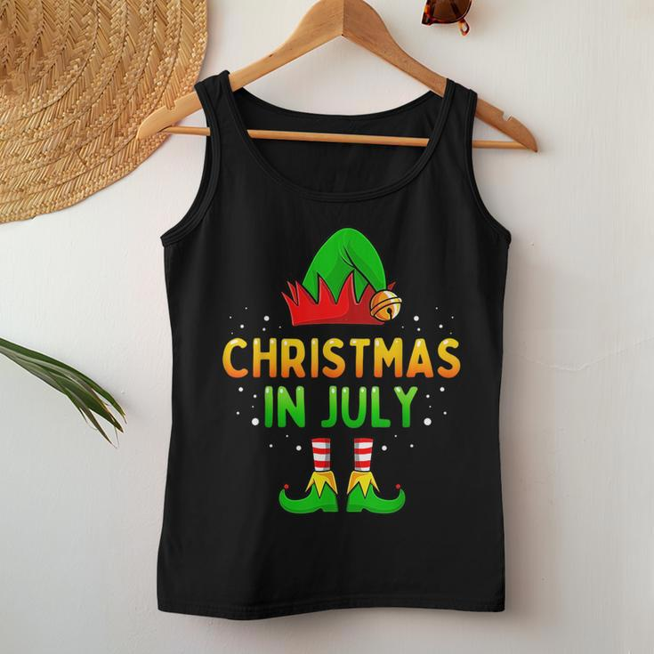 Christmas In July Santa Elf Funny Xmas Men Women Kids Women Tank Top Basic Casual Daily Weekend Graphic Funny Gifts