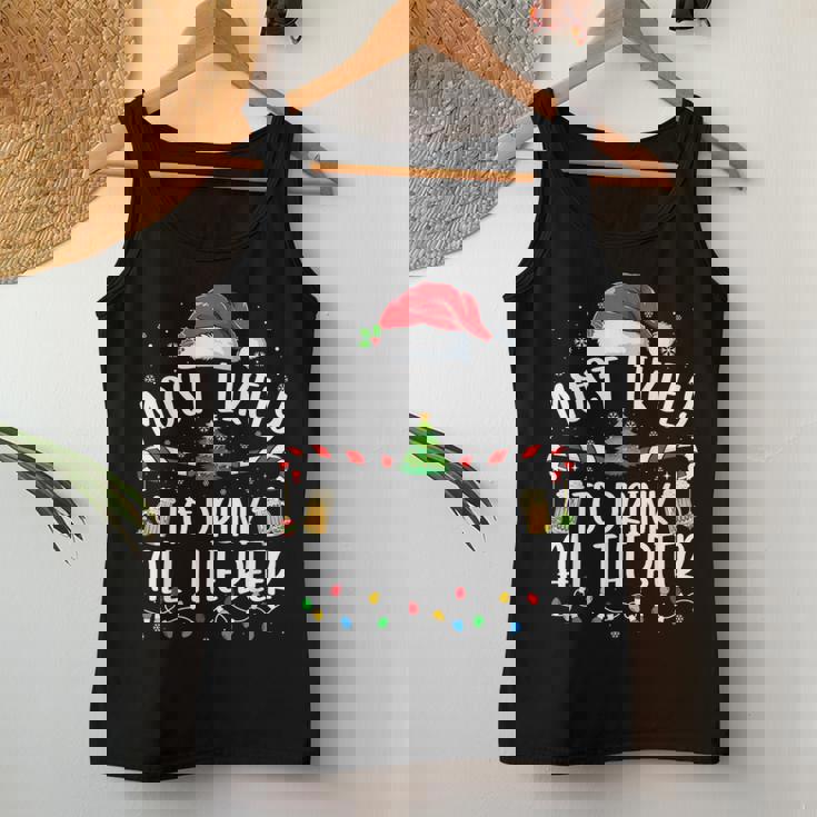 Christmas Most Likely To Drink All The Beer Christmas Women Tank Top Unique Gifts