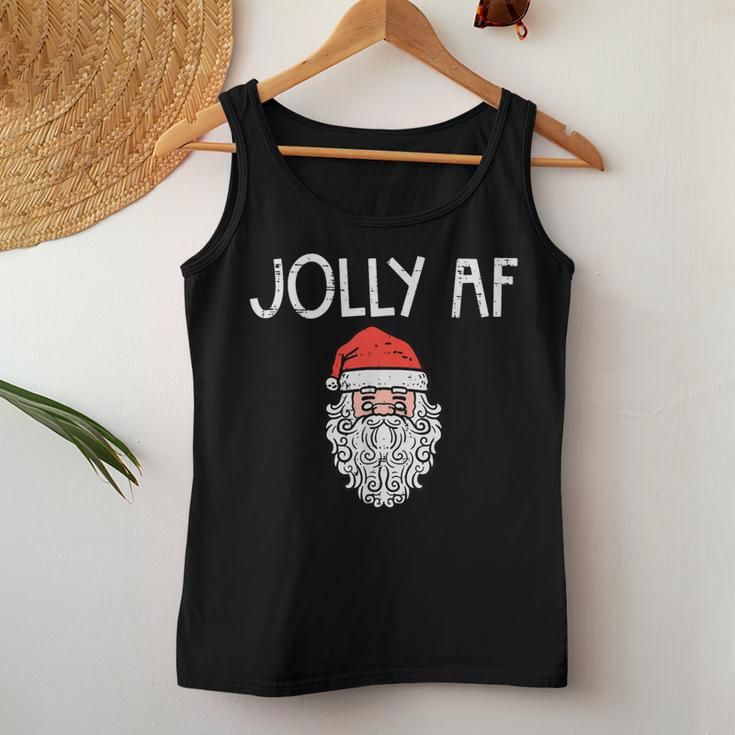 Christmas Santa Jolly Xmas Holiday Humor Women Women Tank Top Unique Gifts