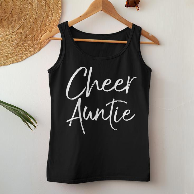 Cute Matching Family Cheerleader Aunt Cheer Auntie Women Tank Top Unique Gifts