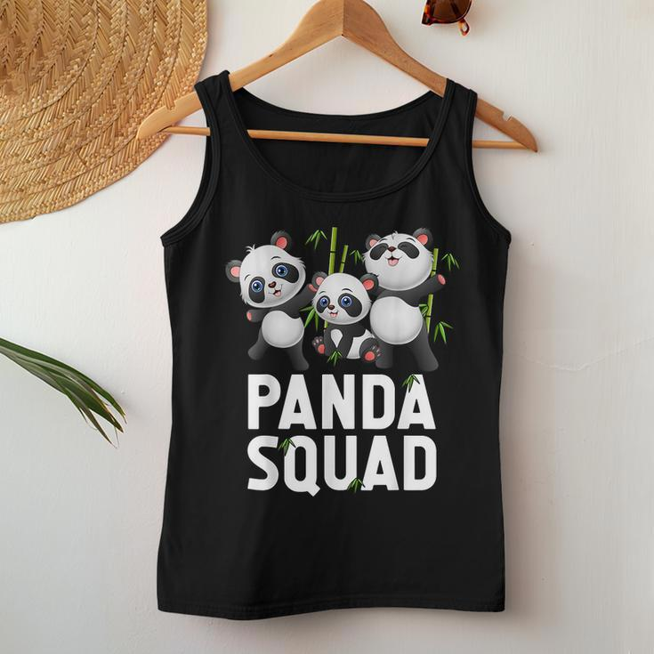 Cute Panda Squad - Panda Family Women Tank Top Weekend Graphic Funny Gifts