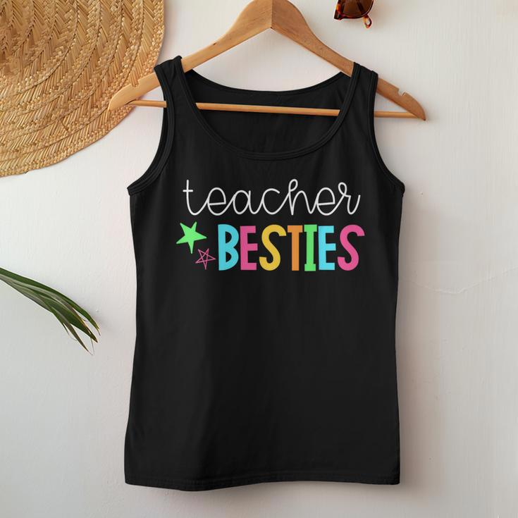 Cute Teacher Teacher Besties Women Tank Top Unique Gifts