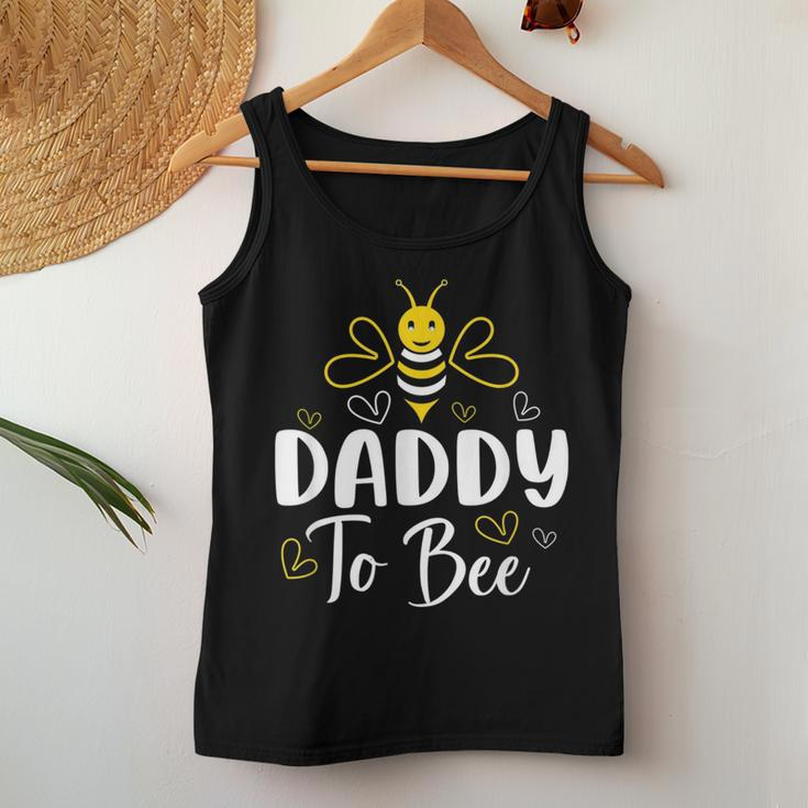 Daddy To Bee Pregnancy Announcement Baby Shower Daddy Women Tank Top Weekend Graphic Funny Gifts