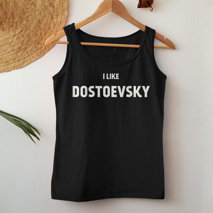 I Like Dostoevsky Woman Book Women Tank Top Unique Gifts