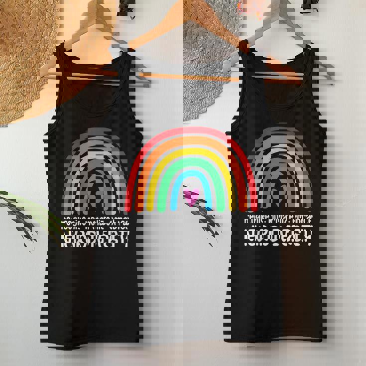 Embrace Neurodiversity Rainbow Autism Awareness Women Tank Top Unique Gifts