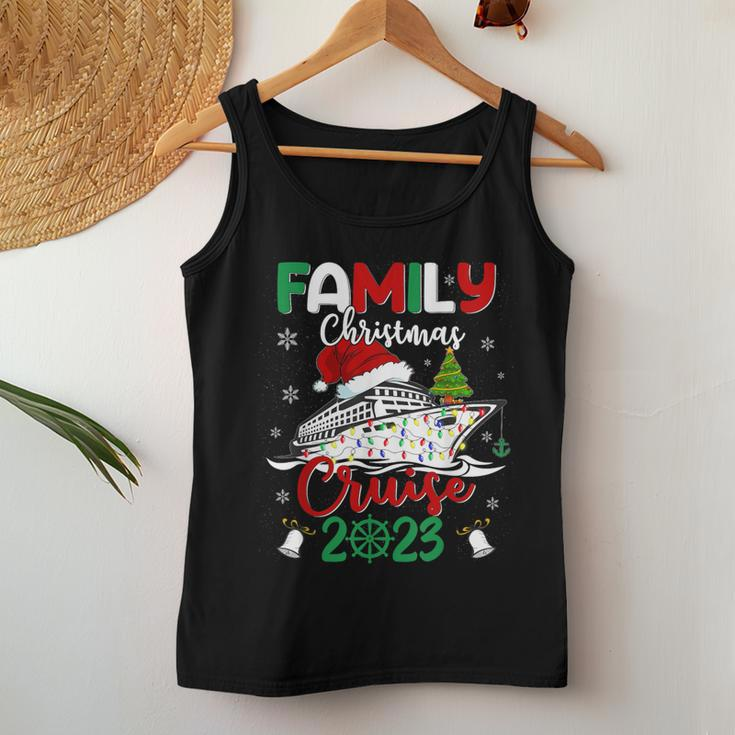Family Christmas Cruise 2023 Squad Xmas Cruising Lover Women Tank Top Personalized Gifts