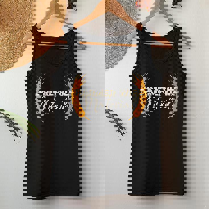 Farmer Wife Material - Farm Marriage Dating For Wife Women Tank Top Unique Gifts